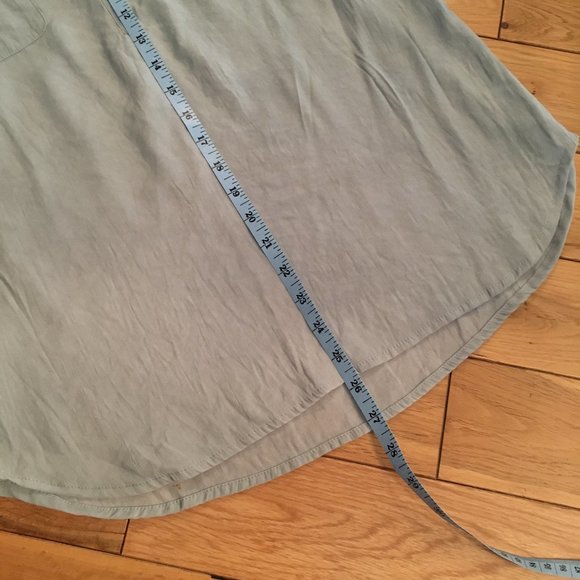 Powder Blue Semi Sheer Tunic Blouse - Picture 11 of 14